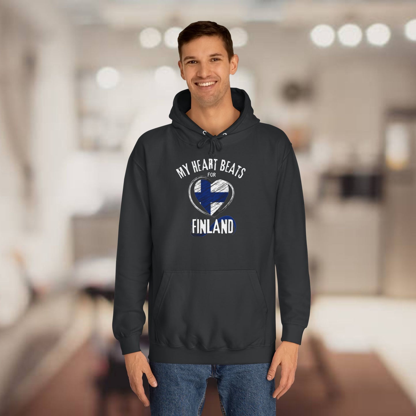 Finland Heartbeat Unisex Hoodie