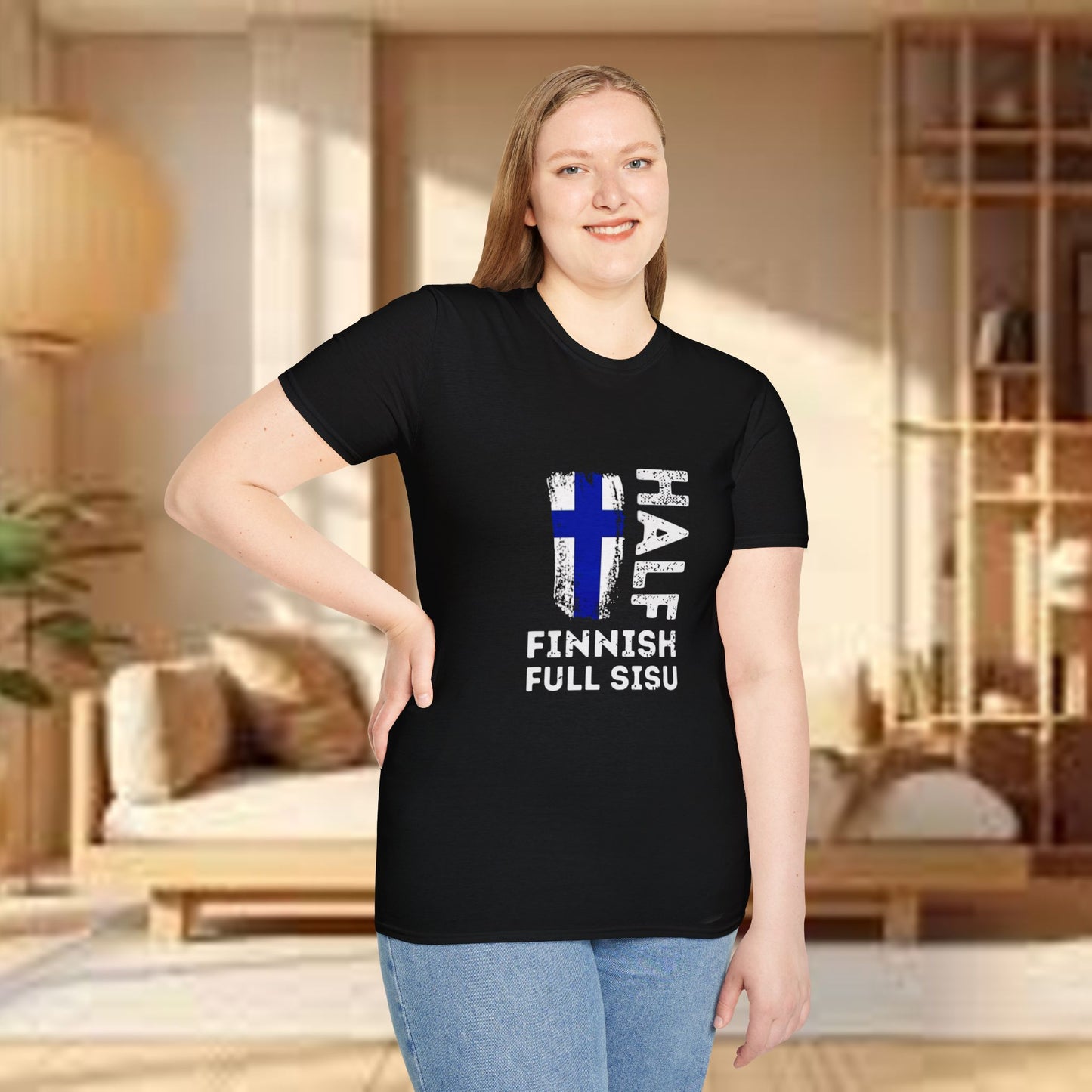 Half Finnish, Full Sisu Unisex T-Shirt