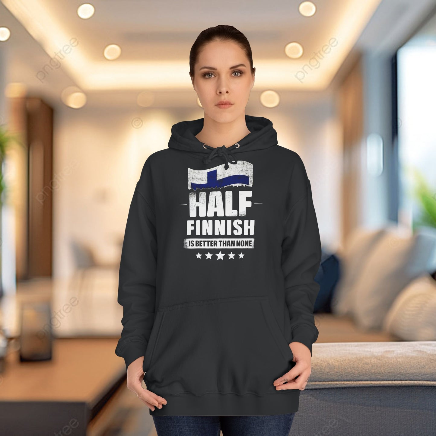 Half Finnish Unisex College Hoodie