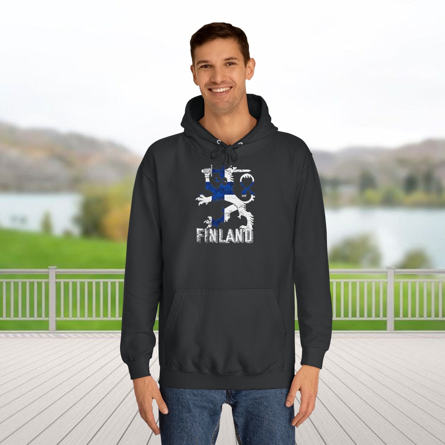 Finland Coat of Arms Unisex College Hoodie