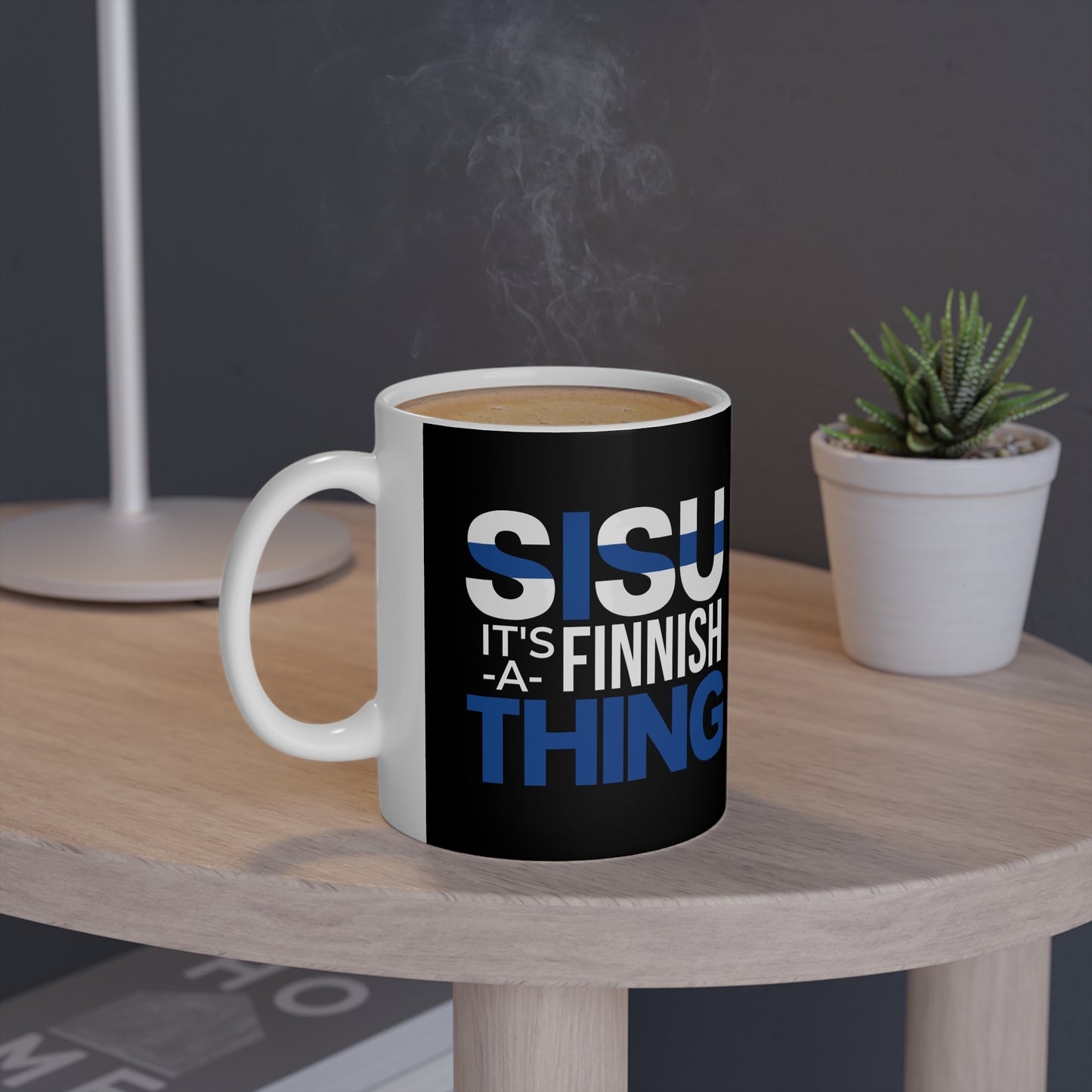 Sisu: It’s a Finnish Thing" – Black Mug, 11oz