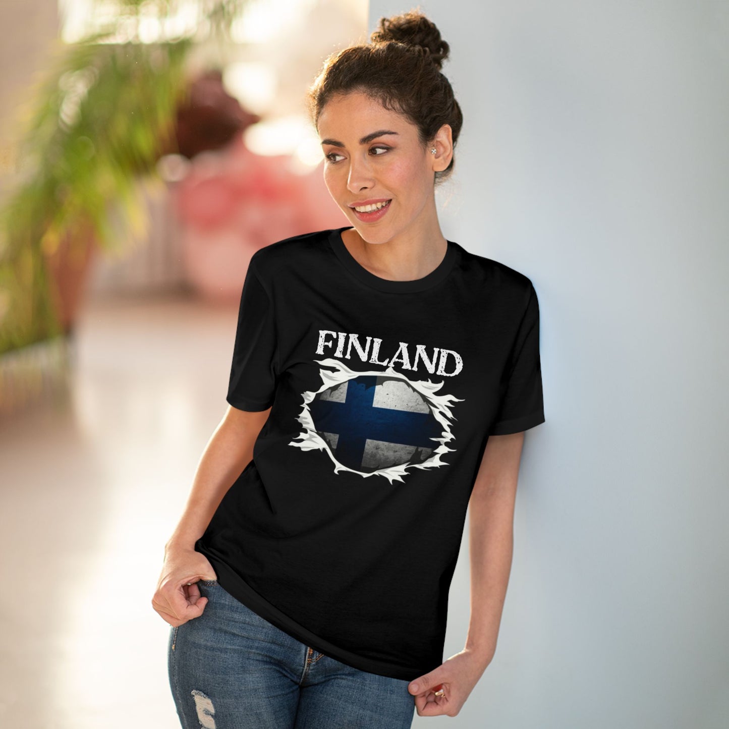 Finland 3D Effect Desgin Unisex T-Shirt