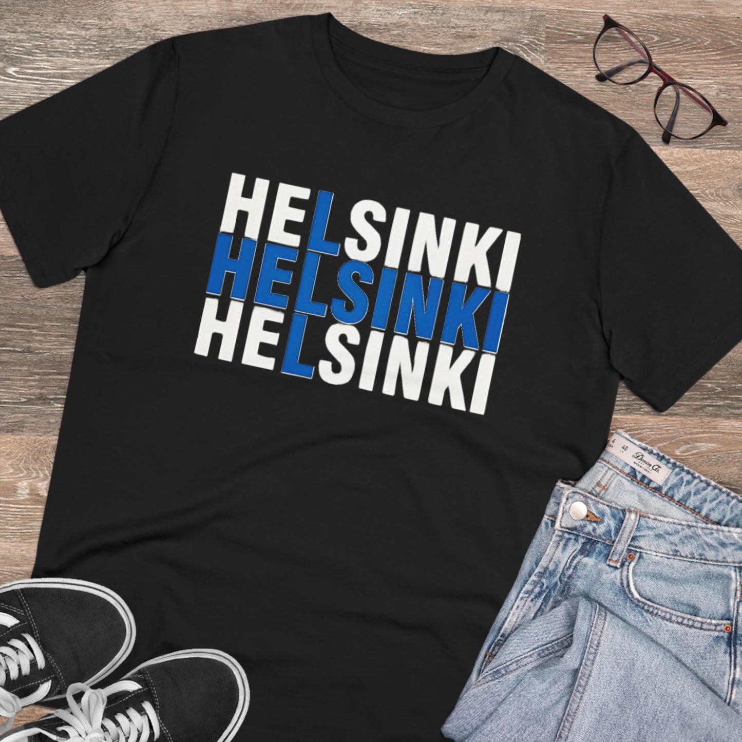 Hesinki - Finland flag Unisex T-Shirt