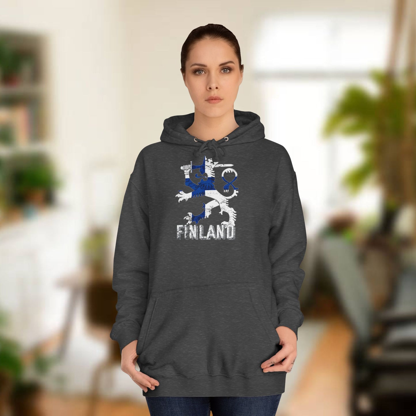 Finland Coat of Arms Unisex College Hoodie