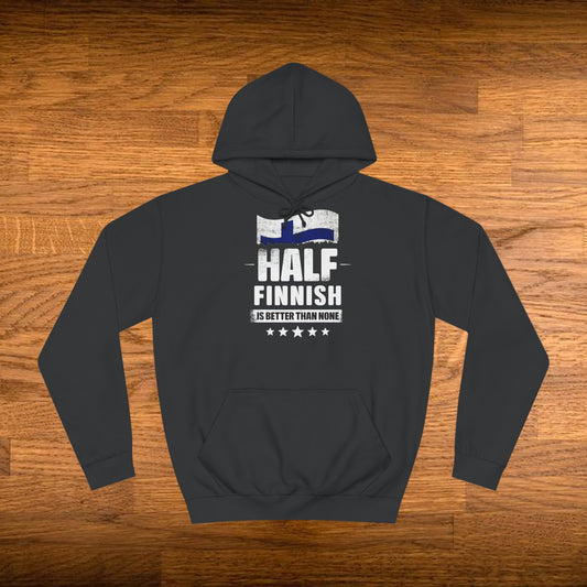 Half Finnish Unisex College Hoodie