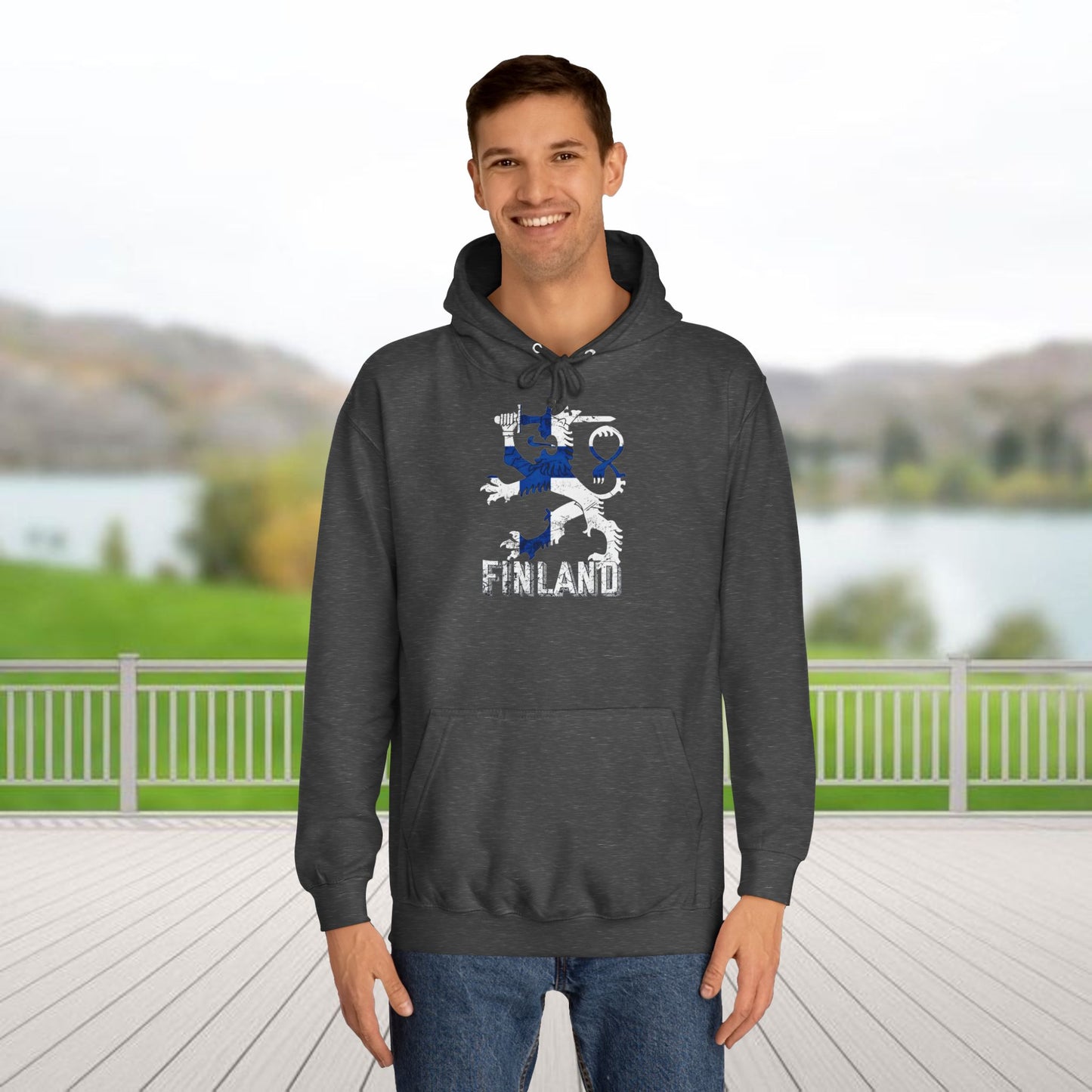 Finland Coat of Arms Unisex College Hoodie