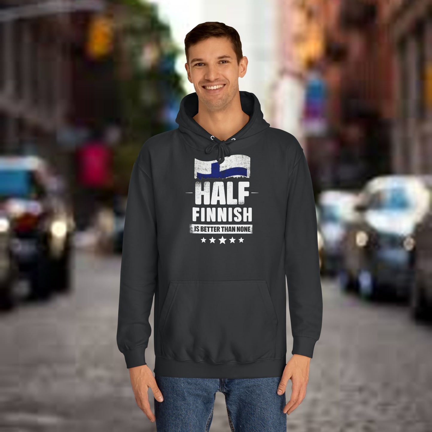 Half Finnish Unisex College Hoodie