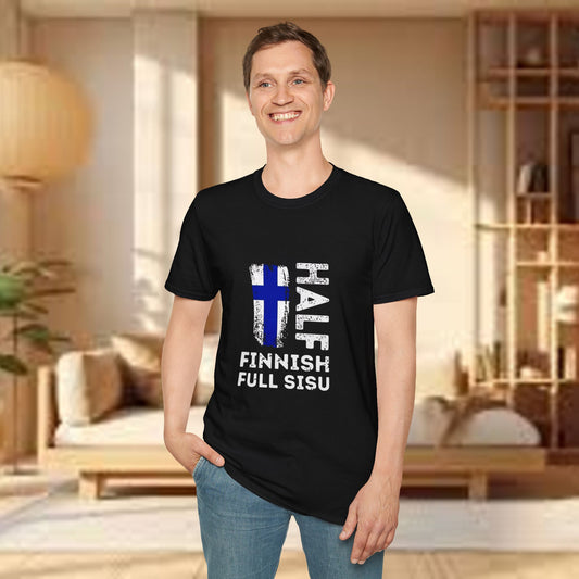 Half Finnish, Full Sisu Unisex T-Shirt