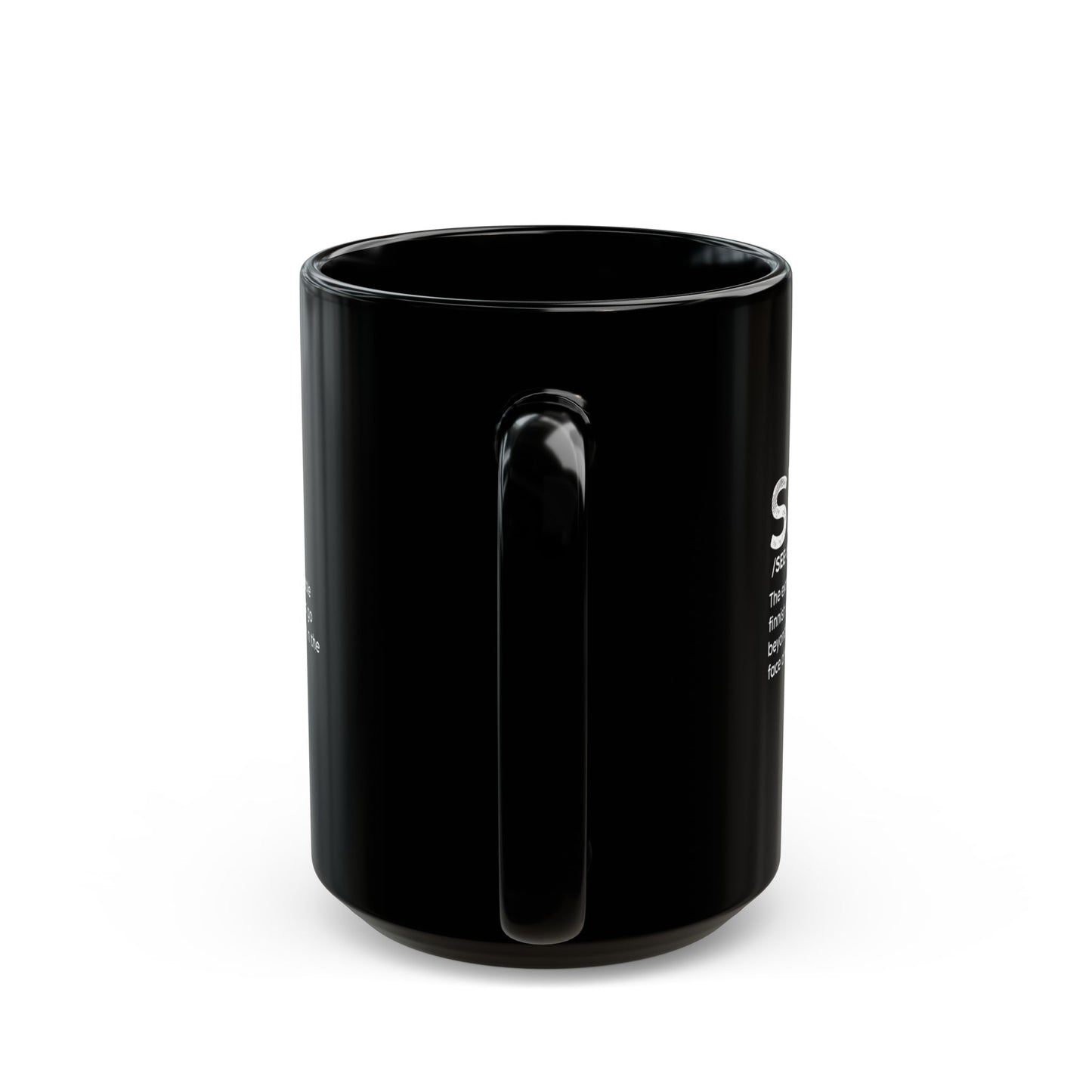 Black Mug with "Sisu" and Its Meaning (11oz, 15oz)