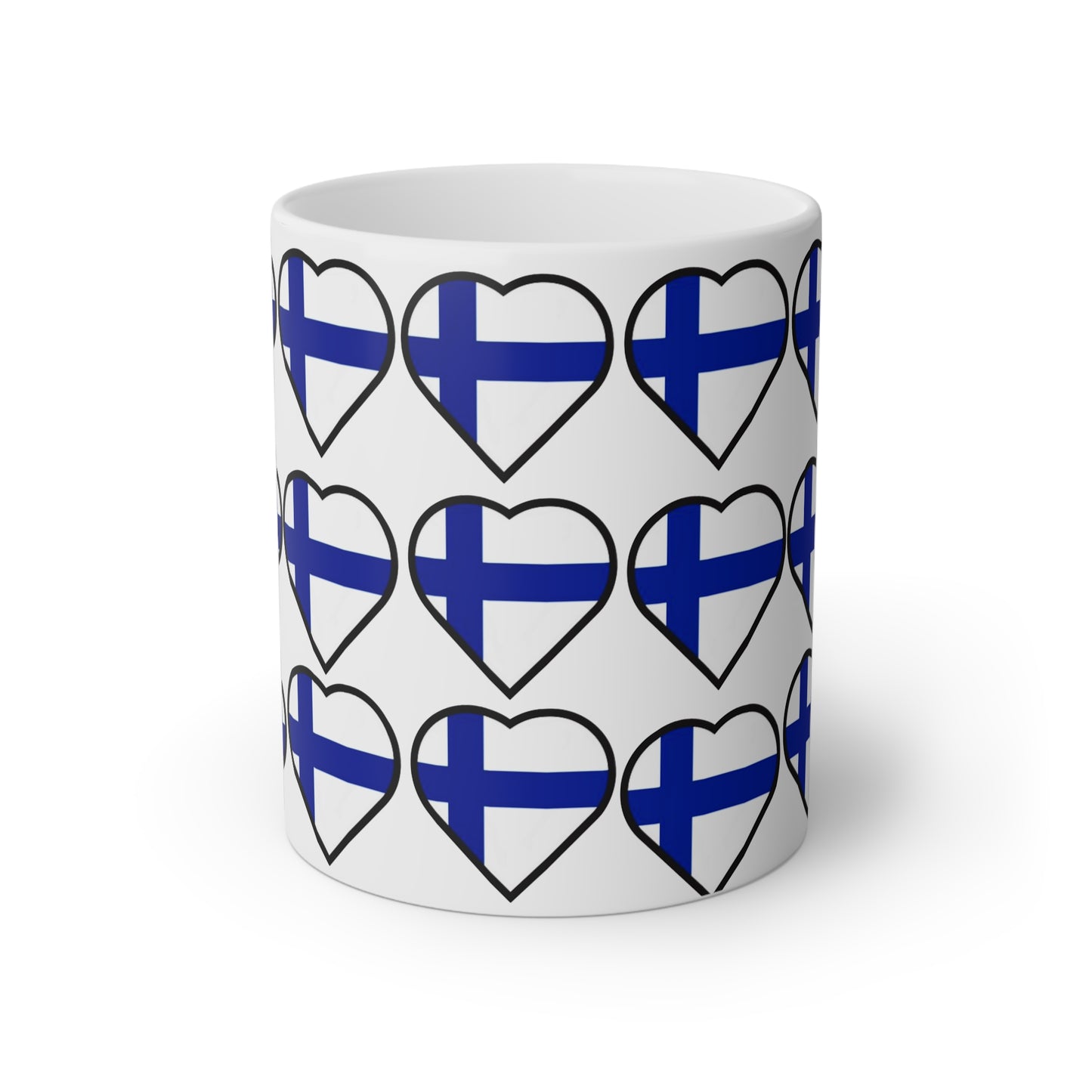 Heart of Finland Mug - 11oz | Pattern Design